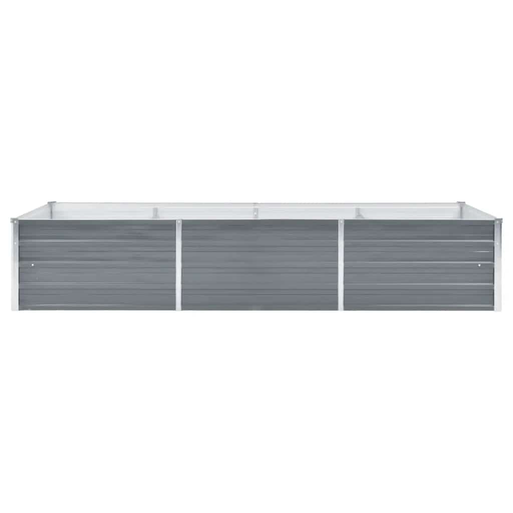 vidaXL Garten-Hochbeet Verzinkter Stahl 240x80x45 cm Grau