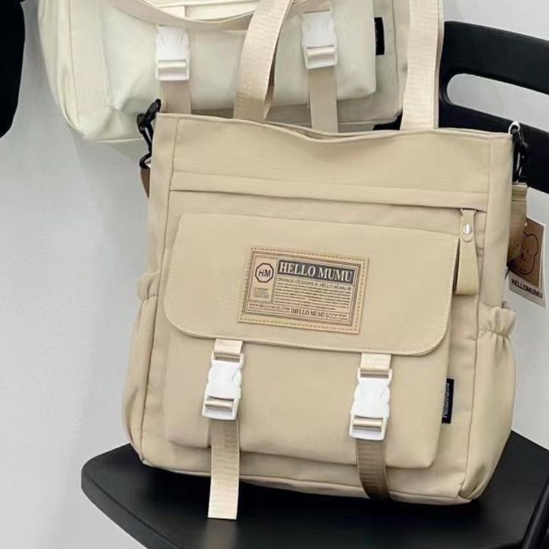Harajuku Academy Style Women s Japanese Casual Campus Large Capacity Single Shoulder Bag Student Tutorial Bag хаки