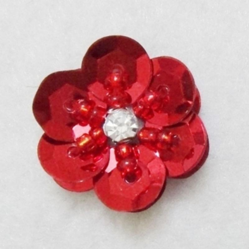 20 Pieces/lot Hand-Sewed Sequins Flower Pattern Patch DIY Clothing Shoes, Hats, Bags, Beads Sequins Applique Patch