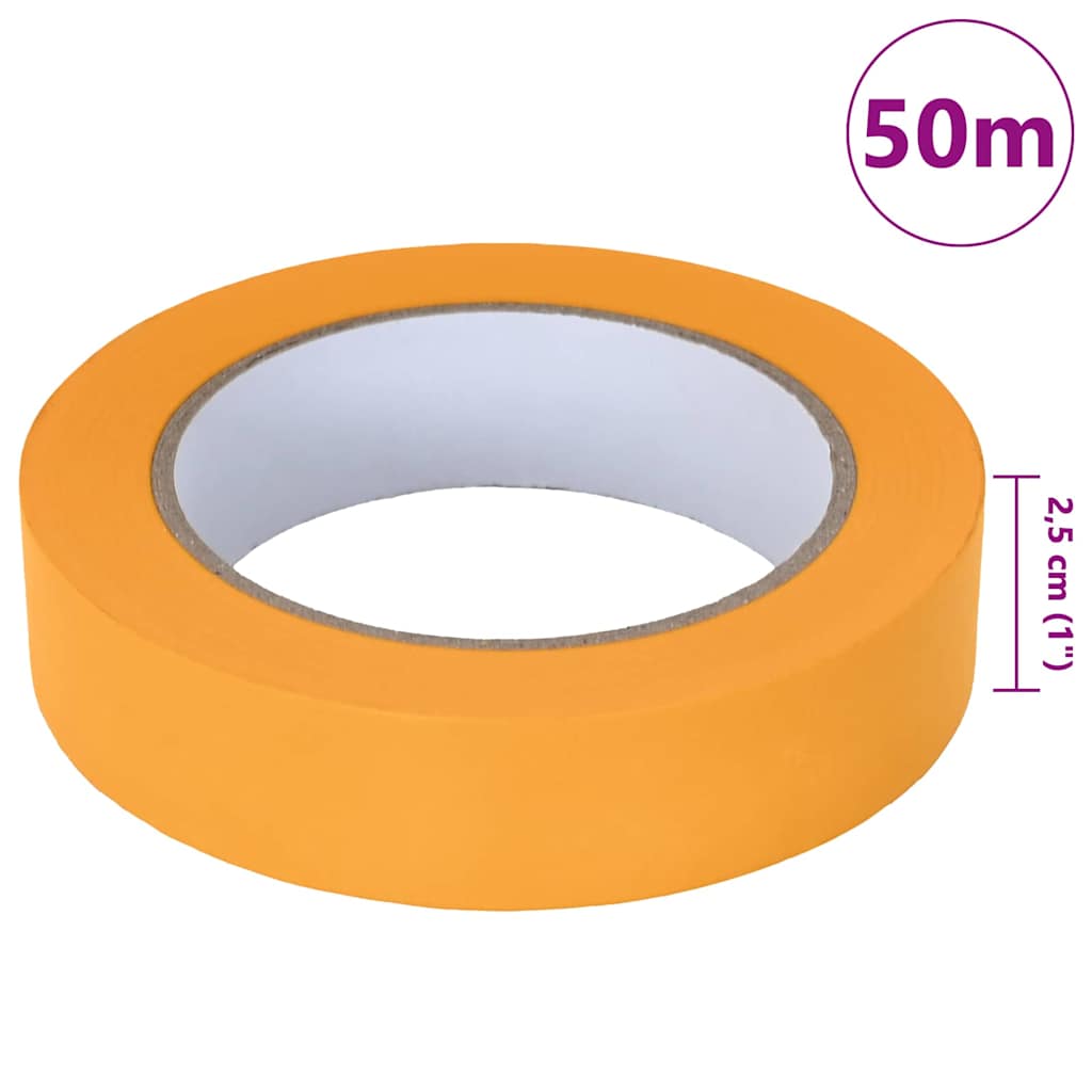 Painter s Masking Tape 12 pcs Yellow 25 mm x 50 m Paper