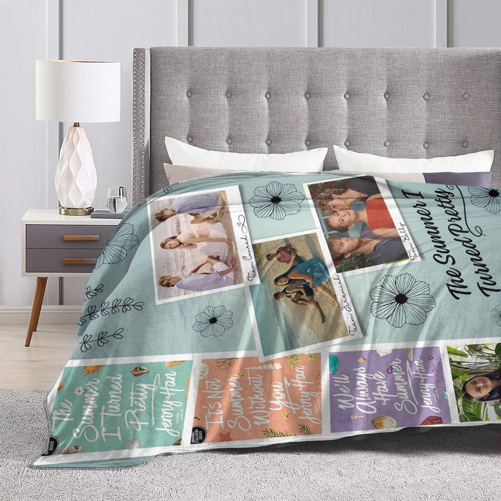 The Summer I Turned Pretty Flannel Throw Blankets Cousins Beach for Bedding Throws Knitted Blanket Travel Warm Portable Quilt