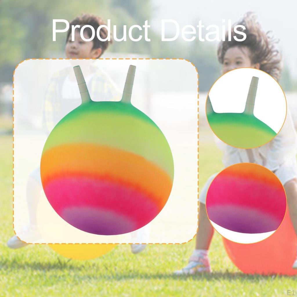 Jumping Ball Sports Hopping Exercise Colorful 18in Indoor and Outdoor Games Bouncing with