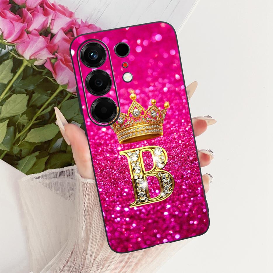 For Tecno Camon 50 4G Case CN5 Luxury Crown Letters Cover Soft TPU Phone Case For Tecno Camon 50 Pro 4G CN5c Camon50 Fundas Bags