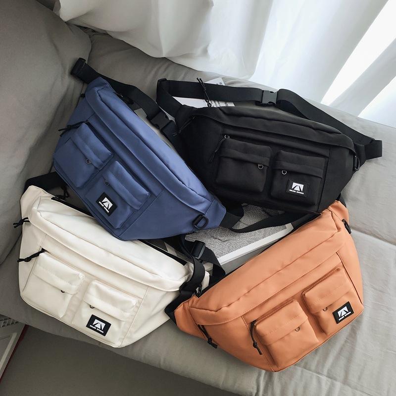 Simple and Spacious Street Trend Men's Crossbody Bag, Fashionable and Sporty Casual Women's Bag