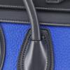 CELINE Luggage micro shopper Handbag 167793 By color Black / blue Calfskin Women Used