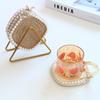 12cm*12cm Cotton Rope Heat Resistant Woven Coasters Handmade Multiple Colors Creative Coffee Cup Pad Chic Accessories