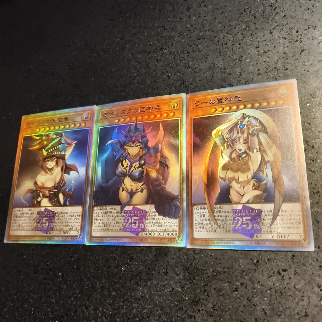 3Pcs/set Yu-Gi-Oh! Mai ValentineDiy Self Control Collect Signature Trading Flash Card Anime Cartoon Original Series Gift