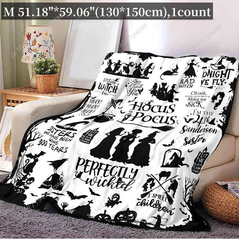 Blanket, 1 Count Soft Warm Nap Throw Blanket,Halloween Decor Air-conditioned Room Blanketfor Home Office Travel Camping Dormitor