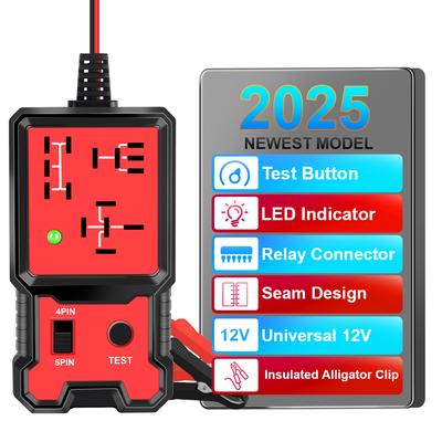 Car Relay Tester Indicator Light Automotive Electronic Relay Tester Accessories Voltage Tester Car Battery Checker Universal 12V