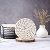 8/10 Pcs Braided Woven Trivet Placemats Cotton Rope Dinner Plate Mat Set Natural Hot Pads  Cottage