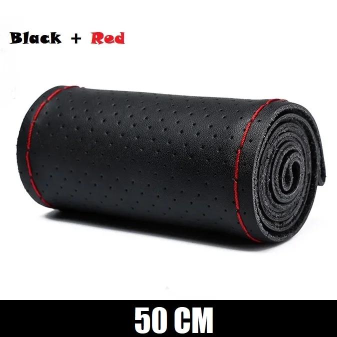 New Steering Wheel Cover Truck Handle Cover 42CM 45CM 47CM 50CM Braid Leather Car Steering Wheel Case for Truck Lorry Accessorie