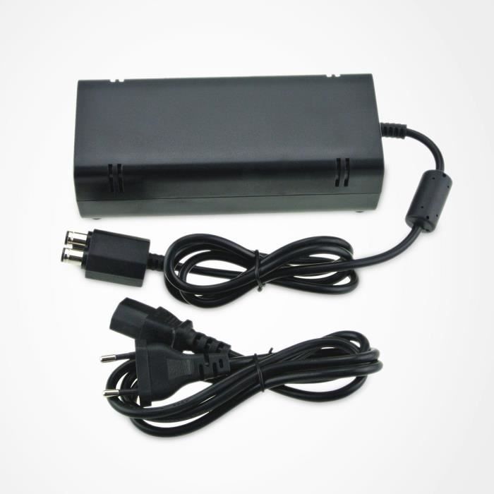 Chargeur Secteur - Microsoft - Xbox 360 Slim - Noir - Adaptateur Filaire - Remplacement