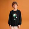Kids' Fashion Loose-Fit Casual Long-Sleeve Christmas Print Oversized Crewneck Sweatshirt