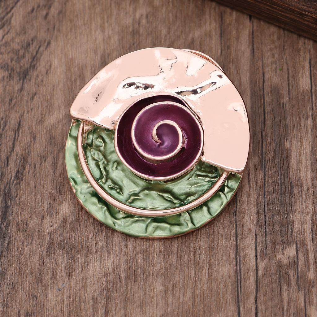 New Round Geometric Compass Magnetic Brooch, Retro Compass Ladies Party Versatile Multifunctional Brooch