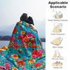 Rose Customize Your Name Blanket Throw Personalized Blanket Soft Warm Cozy Perfect for Living Room Seaside Home Decor Bed Four Seasons Multipurpose