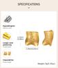 Geometry Texture Earring for Women Studs, Exaggerated Square Gold Color Earring, Statement Jewelry Wholesale