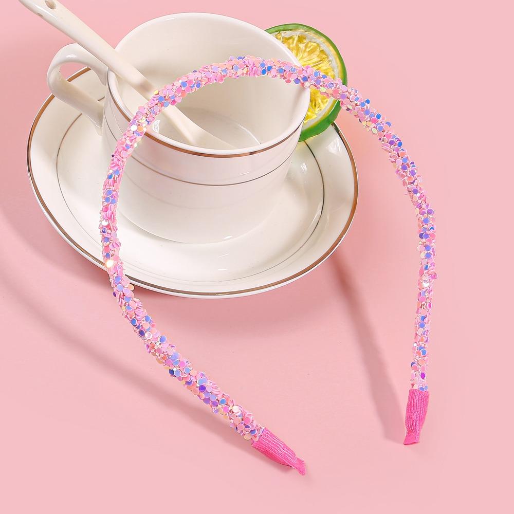 Sweet Sequin Headband Colorful Glitter Hair Band Fashion Sequins Hair Hoop For Girls Women