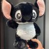 Neue Schwarze Interstellare Baby Stitch Plüschpuppe Stitch Cartoonpuppe Begleitende Schlafpuppe Raumdekoration Mädchen Geburtstagsgeschenke