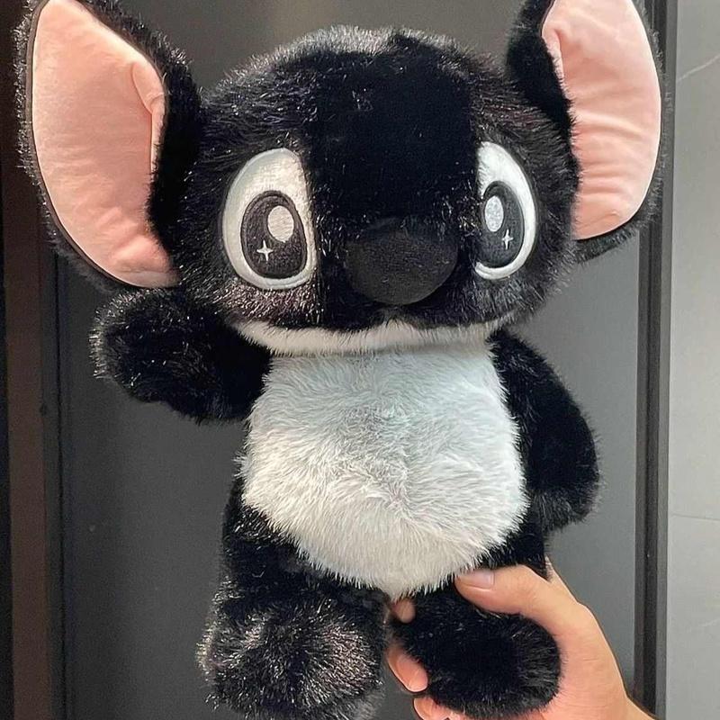 Neue Schwarze Interstellare Baby Stitch Plüschpuppe Stitch Cartoonpuppe Begleitende Schlafpuppe Raumdekoration Mädchen Geburtstagsgeschenke