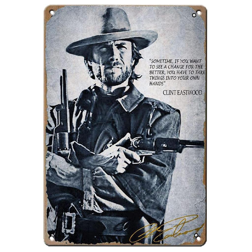 Metal Tin Signs Wild West Cowboys Wall Decoration Plaque Vintage Art Poster Iron Painting for Man Cave Home Cafe Garden Club Bar