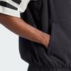 adidas Originals Adicolor 3-Stripes Stand Collar Casual Sports Vest Men Vests Black IZ4799