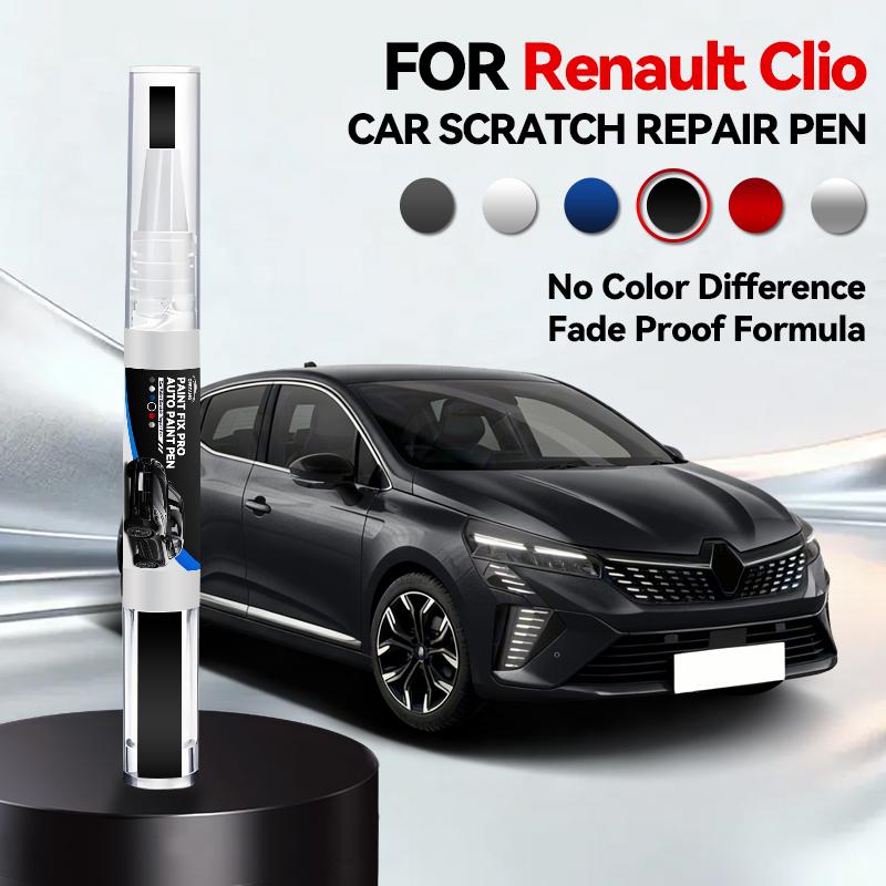Pennarello Ripara Graffi Vernice Auto Per RENAULT CLIO 1990-2025 Accessori Riparazione Graffi Vernice Rosso NNP Nero GNE Arancione Bianco Blu RQH
