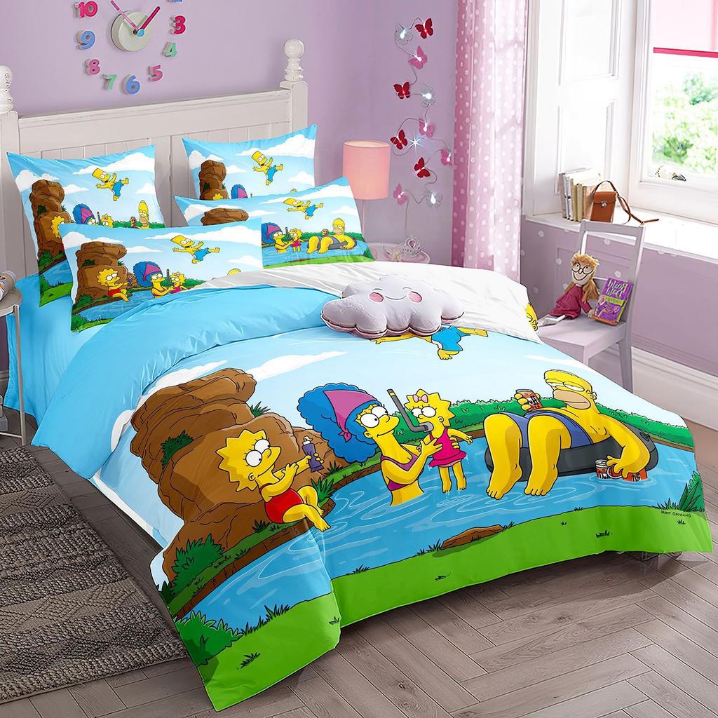 Three-piece Bedding Set 3d Digital Printing Quilt Cover