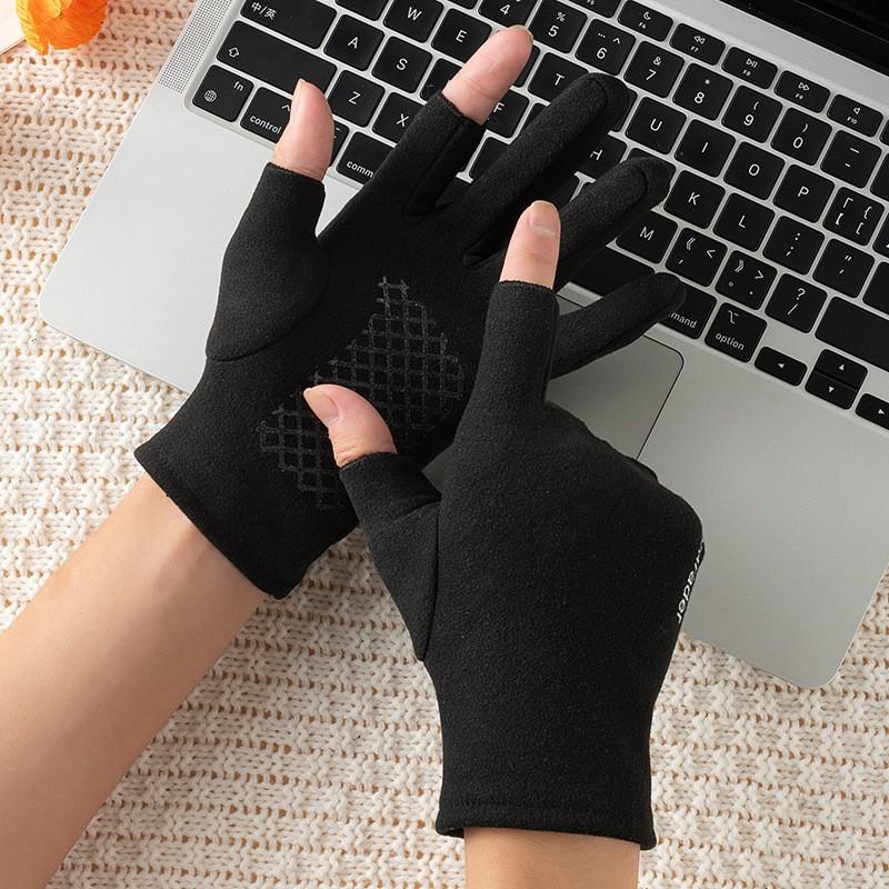 Ice Silk Cycling Gloves Mountain Biking Running Hiking Climbing Outdoor Sports Touchscreen Compatible Lightweight Breathable Anti-Slip