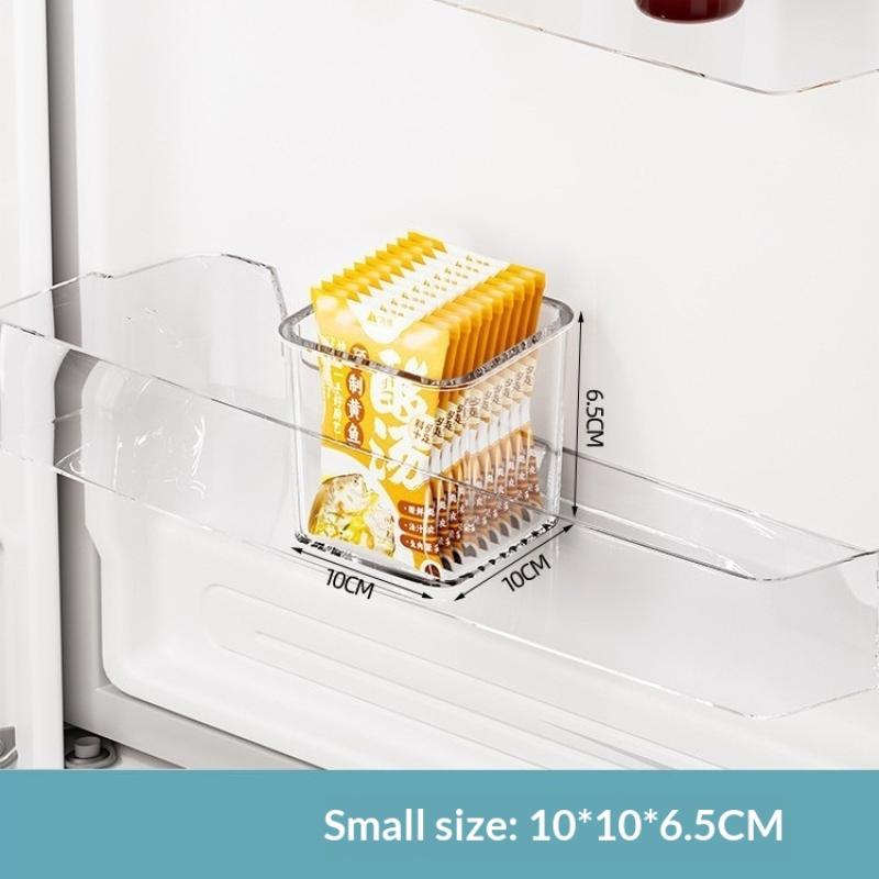 1Pcs Fridge Side Door Storage Boxes Portable Vegetables Fruits Preservation Box Kitchen Food Grade Plastic Storage Containers
