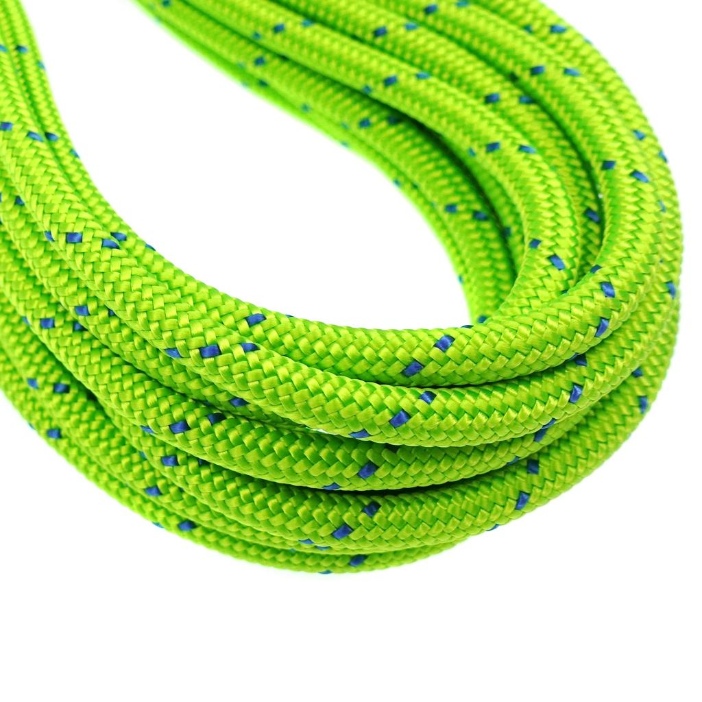 GM CLIMBING CE UIAA Certified Double Blade Construction 6mm Accessory Cord Polyester 6M Cut Florescence Green
