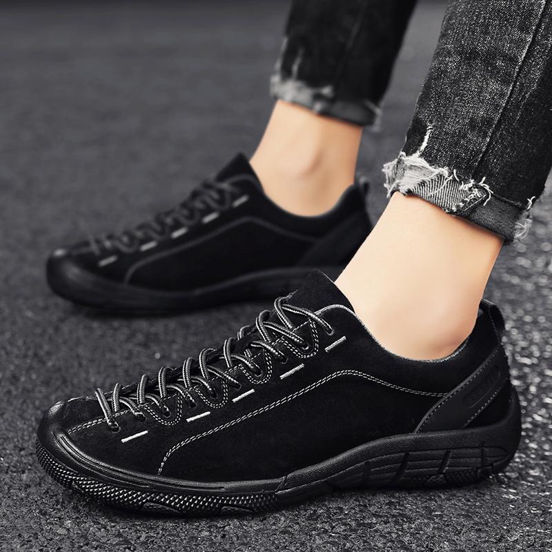 

Fashion Khaki New Outdoor Walking Hiking Shoes High-quality Outdoor Casual Sports Shoes Climbing Large Size 47 Lightweight Rubber Man 38 чёрный