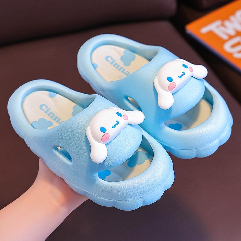 Genuine Children's Slippers for Girls, Indoor Home Use, Non-slip Kuromi Sandals, Boys' Slide Sandals