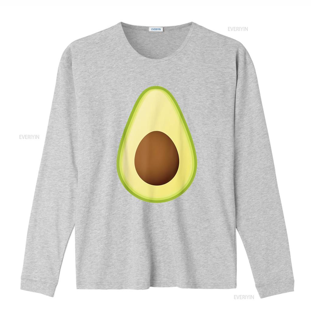 Damen Avocado Kostüm T-Shirt Frucht Halloween Schwarz 2XL vintage Gewaschen Leicht Unisex Lässig Atmungsaktiv Dehnbar streetwear