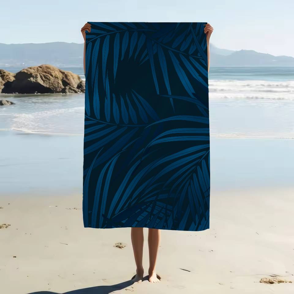 

Tropical Plant Pattern Print Big Microfiber Beach Towels Quick Dry Towel Sand Beach Towels Pool Towel For Travel Swim Pool Yoga W40*H60(CM)