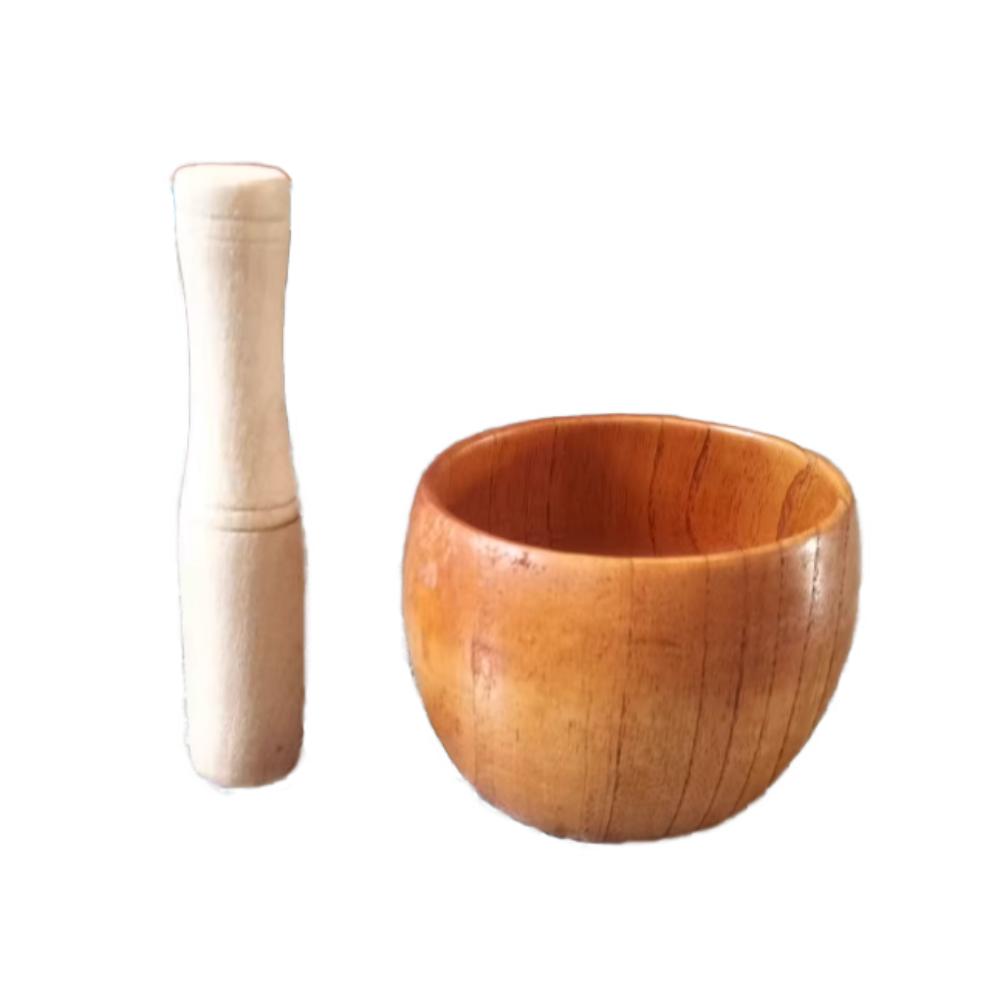 Convenient Garlic Pounder Jar Old-fashioned Manual Mashing Bowl  Kitchen