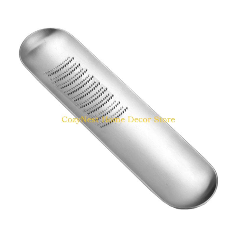 

92MF Durable Stainless Steels Gingers Grater with Efficient Grinding Plate for Flavor Release