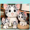 Plush Cat Cartoon Toy Animal Stuffed Birthday Holiday Gift Throw Pillow Doll
