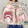 Large Capacity Doll Display Storage Bag Schoolbag Transparent Backpack Cotton Doll Ita Bag  Student