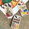 B-Bauhaus Fashion Retro Art Leather Phone Case For IPhone 16 16e 15 14 13 12 11 Pro Max Plus Mini Cover