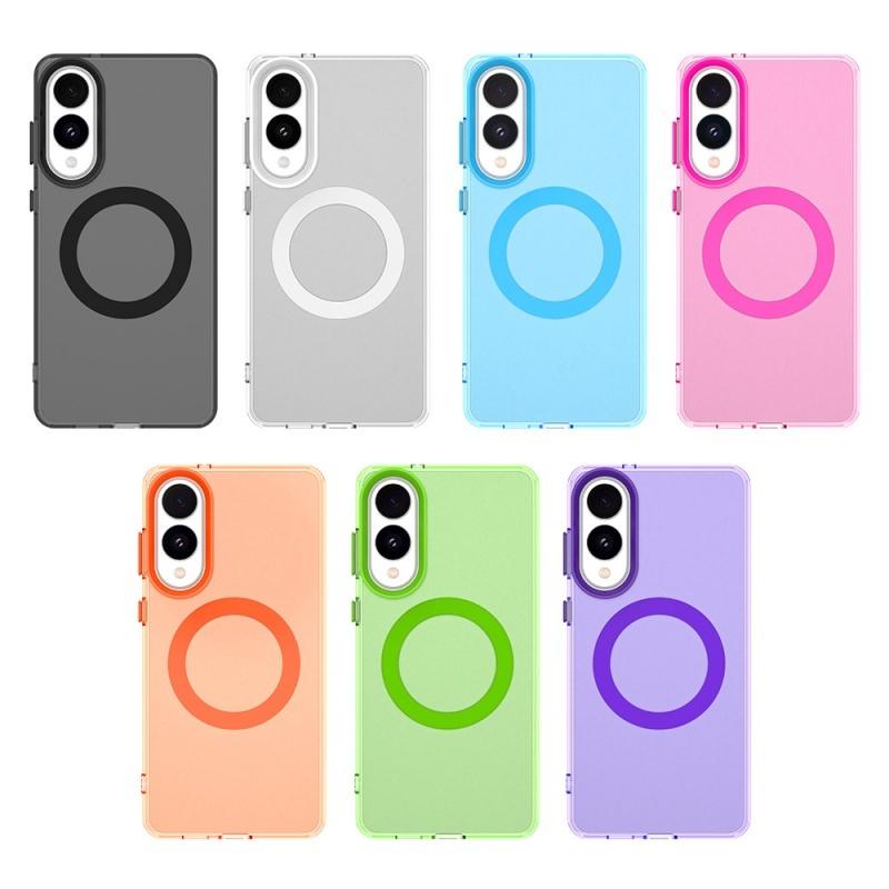 Für Samsung S25 Edge Hülle Abdeckung Samsung Galaxy S25 Edge Capas Transparent Magnetisch Matt Farbe Klar Fundas Samsung S25 Edge