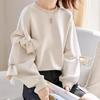 Dimanaf 2024 New Women Hoodies & Sweatshirts Full Sleeve Loose O-Neck Autumn Solid Tops T-Shirt New Pullover