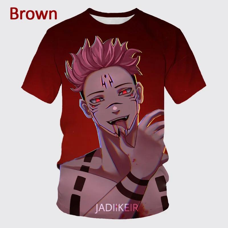 

Летняя новинка аниме дзюдзюцу кайсен 3D печать футболка мужская индивидуальная хип-хоп короткий рукав унисекс повседневный круглый вырез топы 6XL