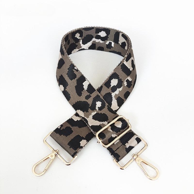 Bag Accessories Women's Bag Wide Shoulder Strap Nylon Leopard Print Single Shoulder Oblique Span Burden Reduction Backpack Strap
