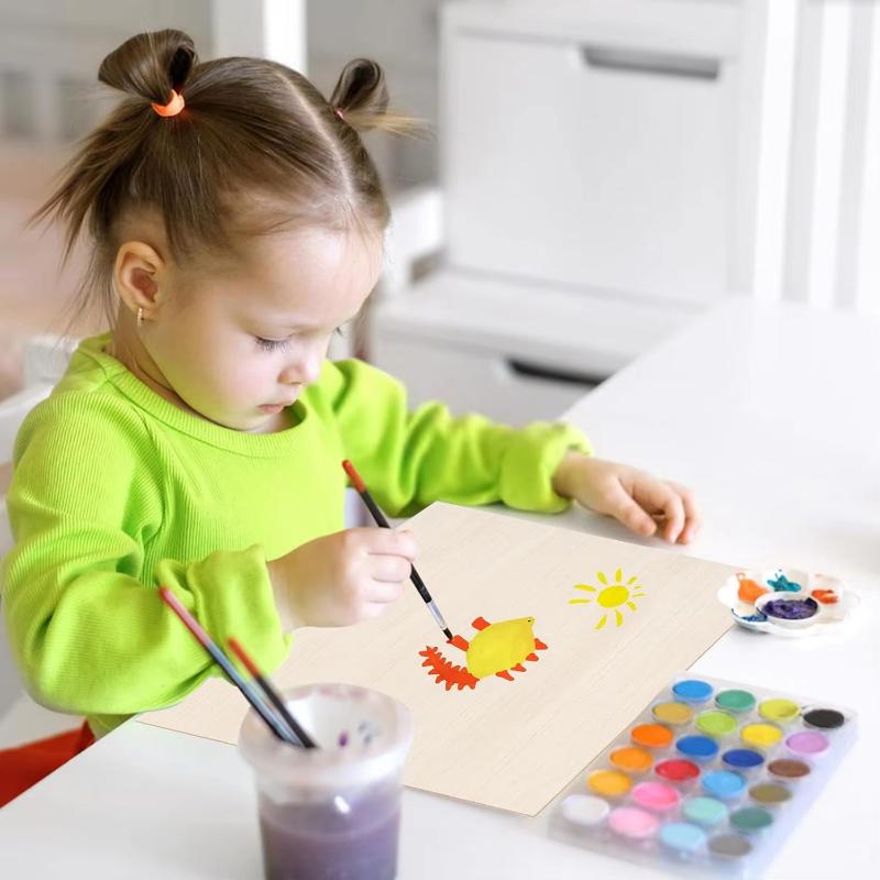 5 Pack Basswood Sheets Thin Plywood Balsa Wood Boards for Crafts, Laser Cutting, Wood Burning and Drawing