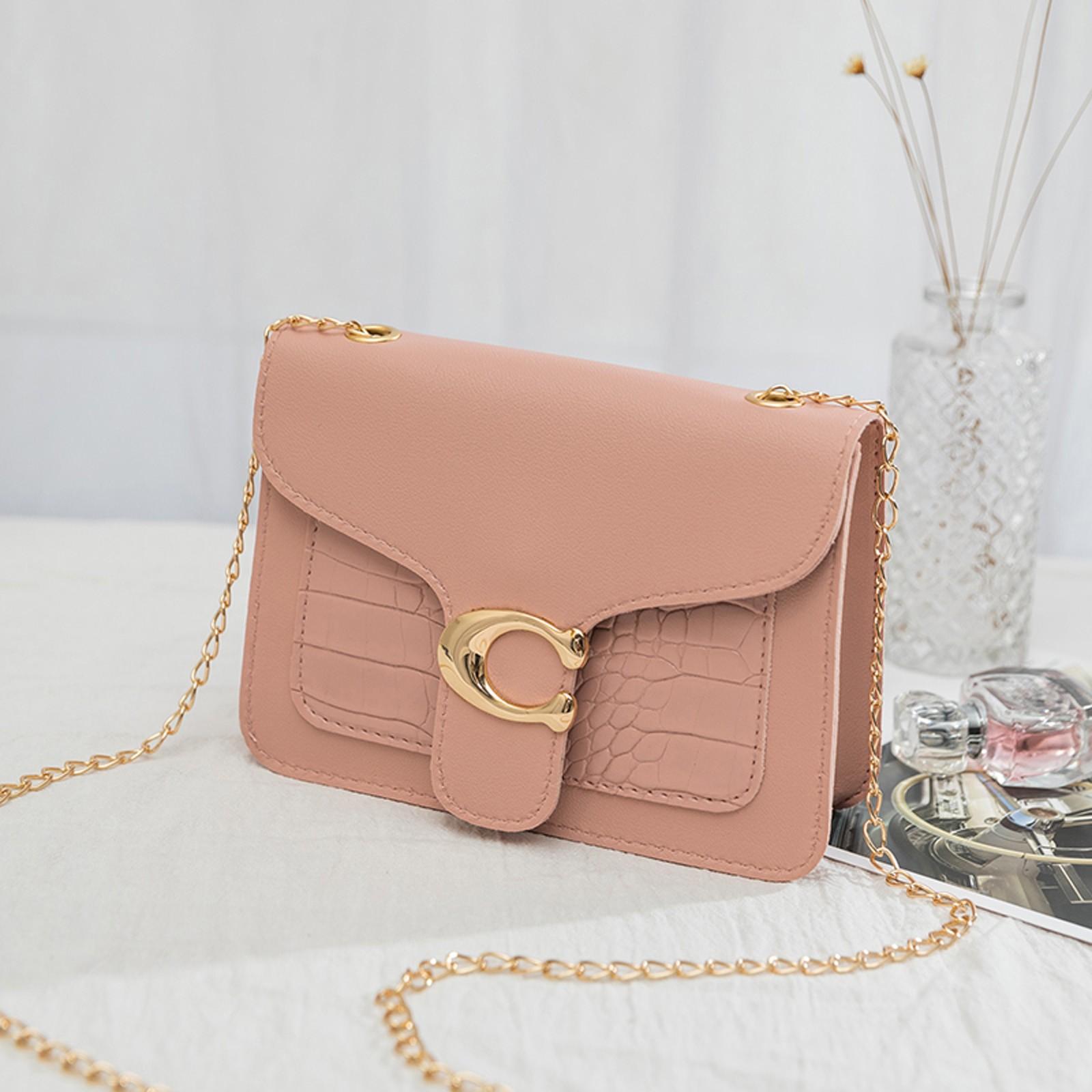 Ladies Fashion One-Shoulder Handbag All- Messenger Bag 18X6X13 розовый 759₽