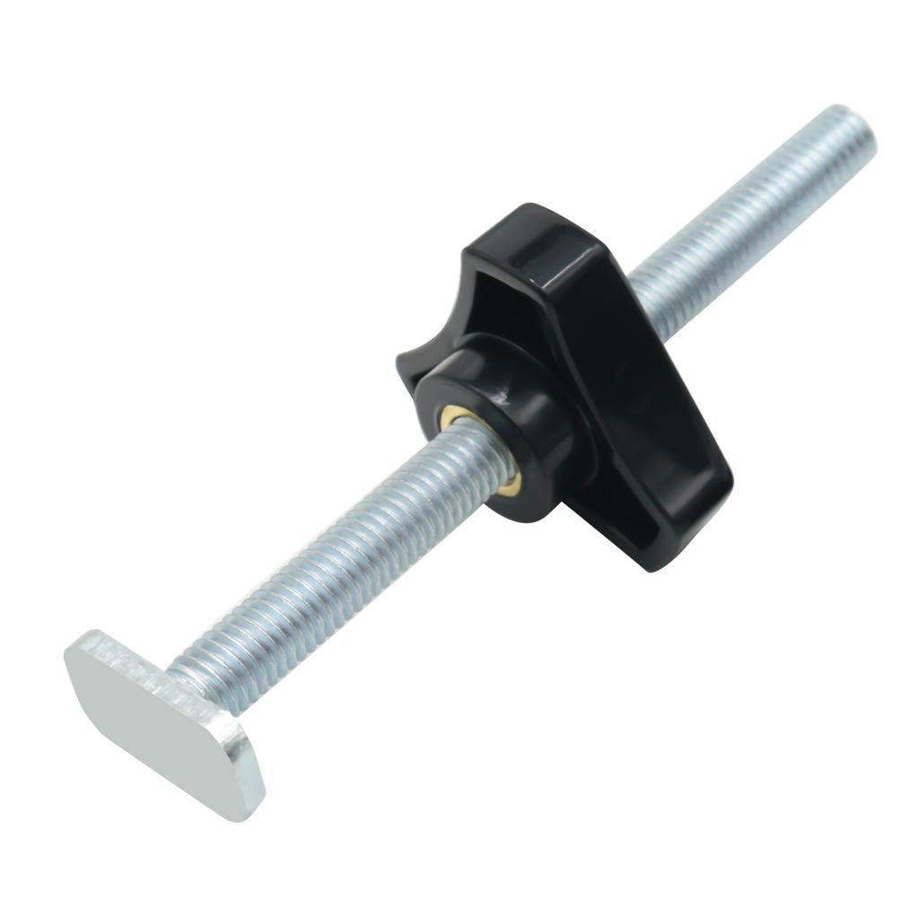 1Pc Double-Cut Profile T Track and T Bolt Knob, Universal T Track for Woodworking, Miter Track Sliding Nut T-Slider T Slot