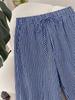 2026 Spring/Summer Plus Size Striped Beach Pants for Women - European & American Style