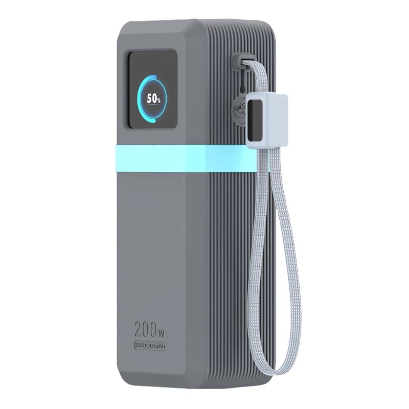 

Silicone Case for 200W 25000mAh PB728 Power Banks Portable Chargers Protective Case Travel Carrying Case Storage Bag серый