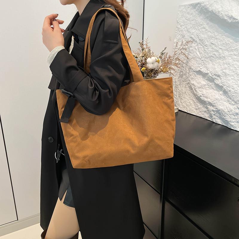 Yogodlns Матовая винтажная женская сумка Большая вместительная сумка через плечо — фото 5