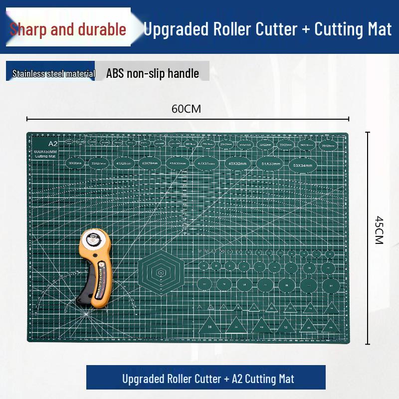 Rotary Cutter for Fabric, Paper, Leather, Silk, and Satin - Versatile Craft and Patchwork Knife